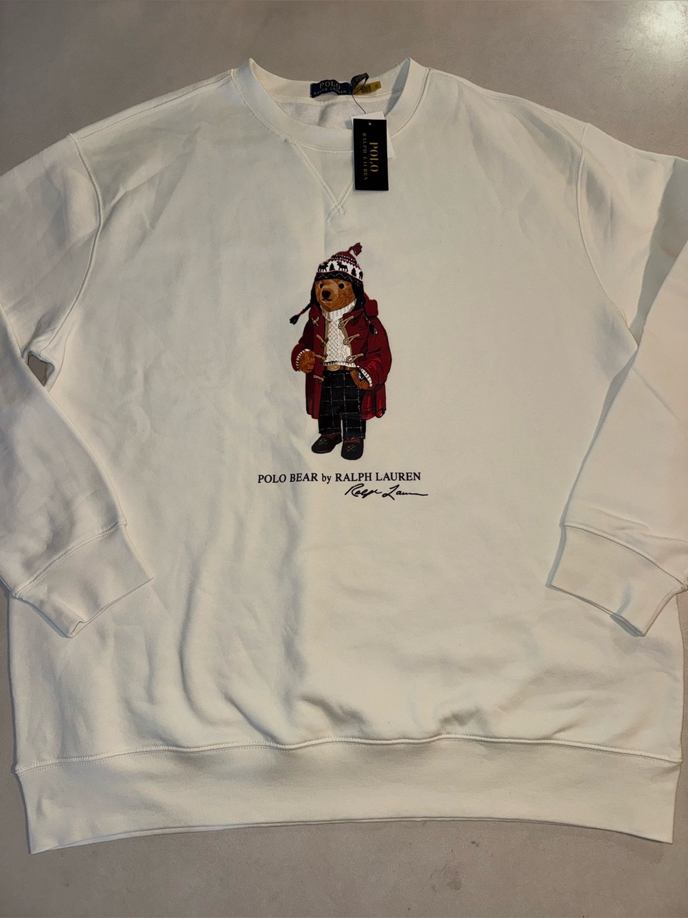 NWT Polo Ralph Lauren Bear Sweatshirt Mens 2XLT Big Tall Christmas Winter